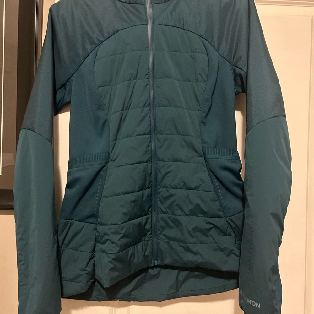 Lululemon down for it all jacket in submarine size 8